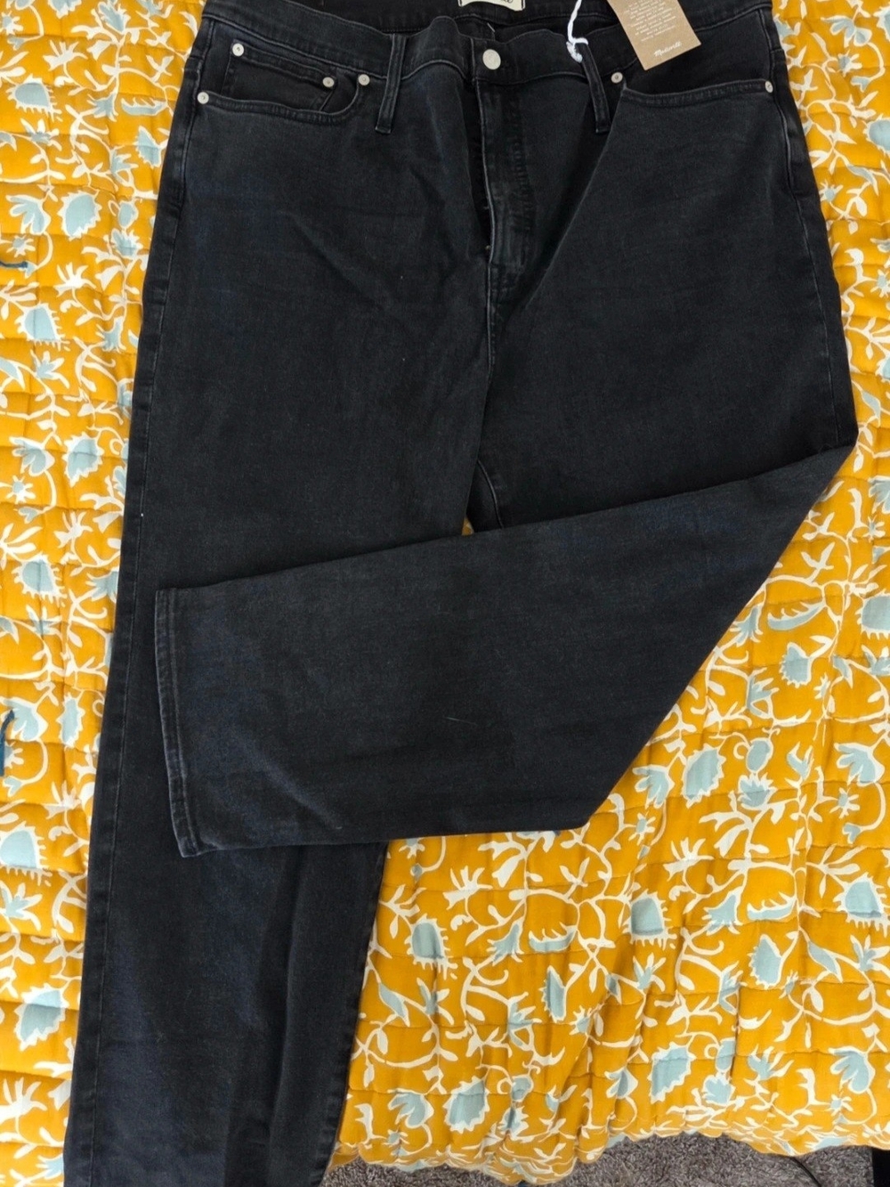 Madewell Black Straight Jeans – W35